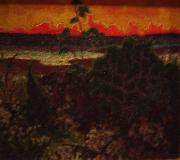 konrad magi, Landscape with red cloud